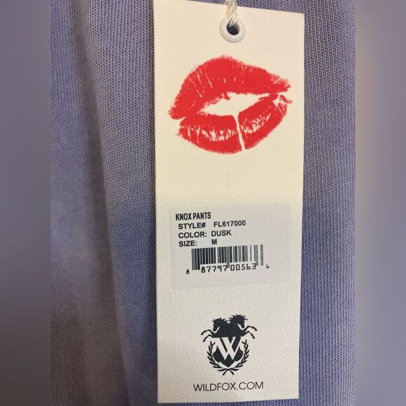 NEW Wildfox Dusk Purple Soft Knox Pants Joggers M - Picture 10 of 10